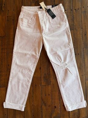 Kut from the Kloth Reese Ankle Straight Jeans Optic White Size 8 NWT